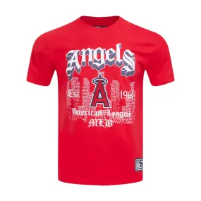 MeshVentilation Bold Step Los Angeles Angels Old English Tee -Mens