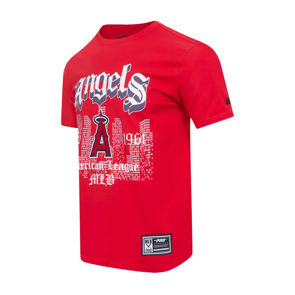 Sustain Glow Hero Fit Los Angeles Angels Old English Tee -Mens