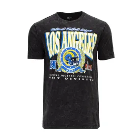Los Angeles Rams Black Wash Tee -Mens Clean Fit