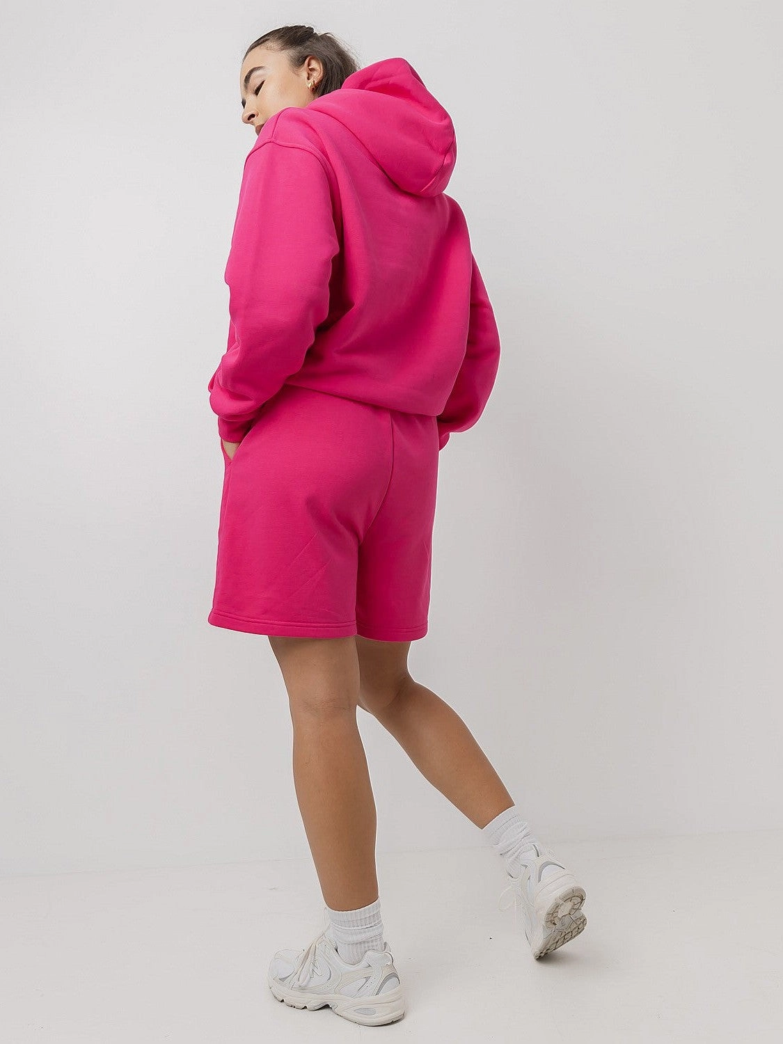 Lounge Short in Raspberry Non Slip Inner Grip Abrasion Resistant Fabric