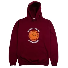 Valentine's Day look Fashion Street Southsea Bronx Strong Island Hoodie - Burgundy