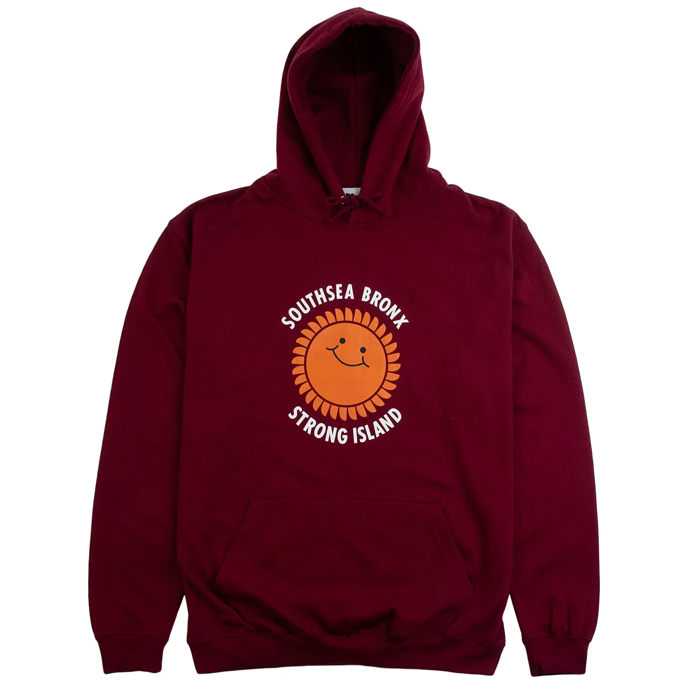 Valentine's Day look Fashion Street Southsea Bronx Strong Island Hoodie - Burgundy
