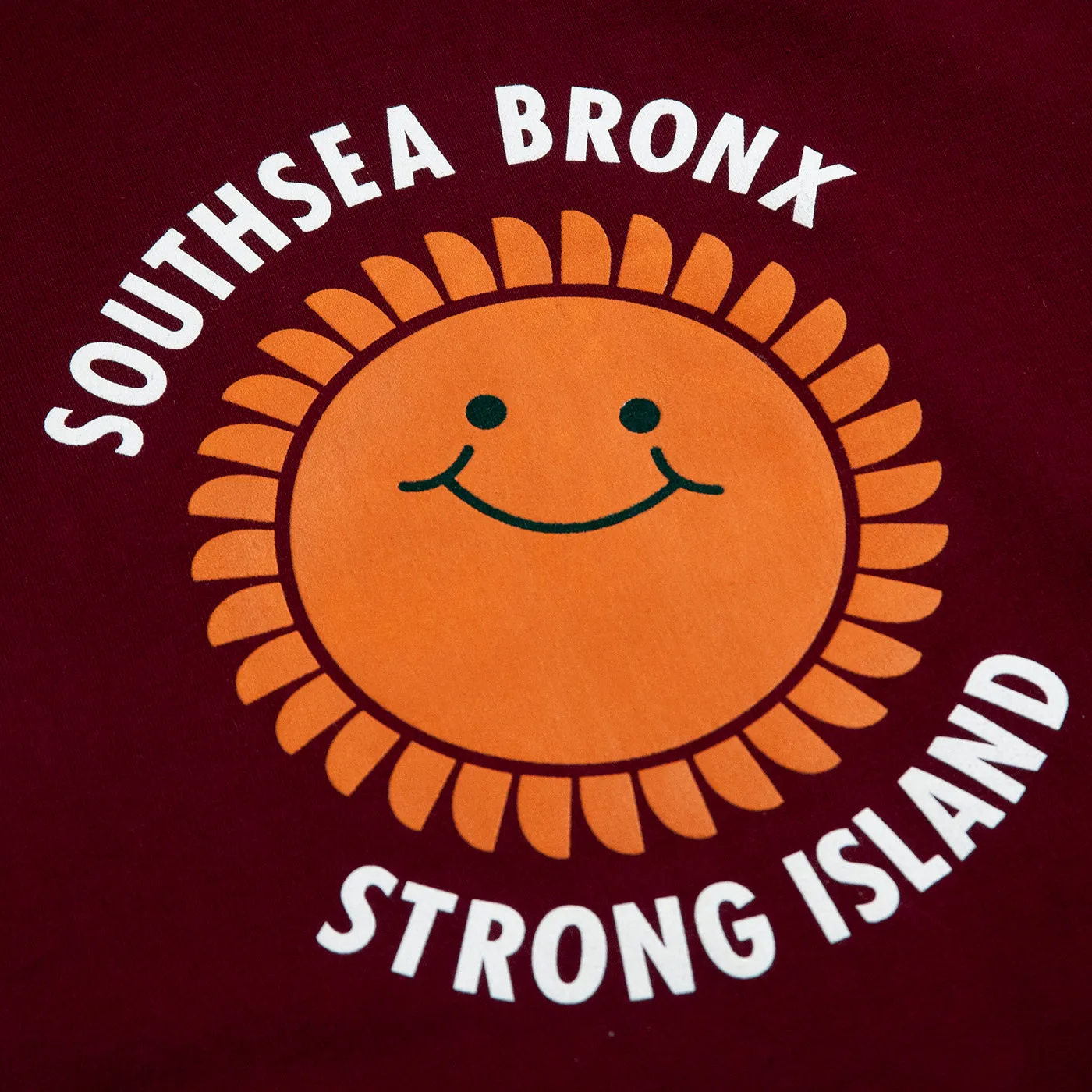 Southsea Bronx Strong Island Hoodie - Burgundy Fourth of July wear