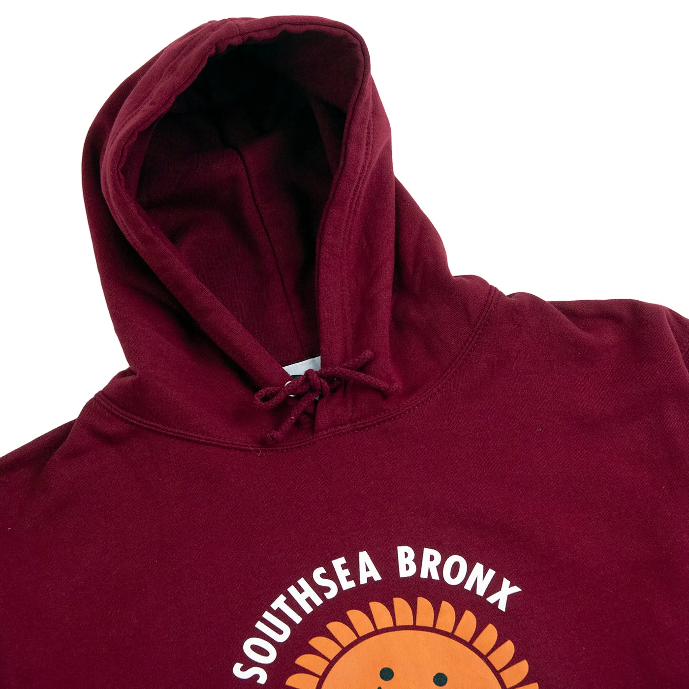 Artistic expression Minimalist Lifestyle Southsea Bronx Strong Island Hoodie - Burgundy