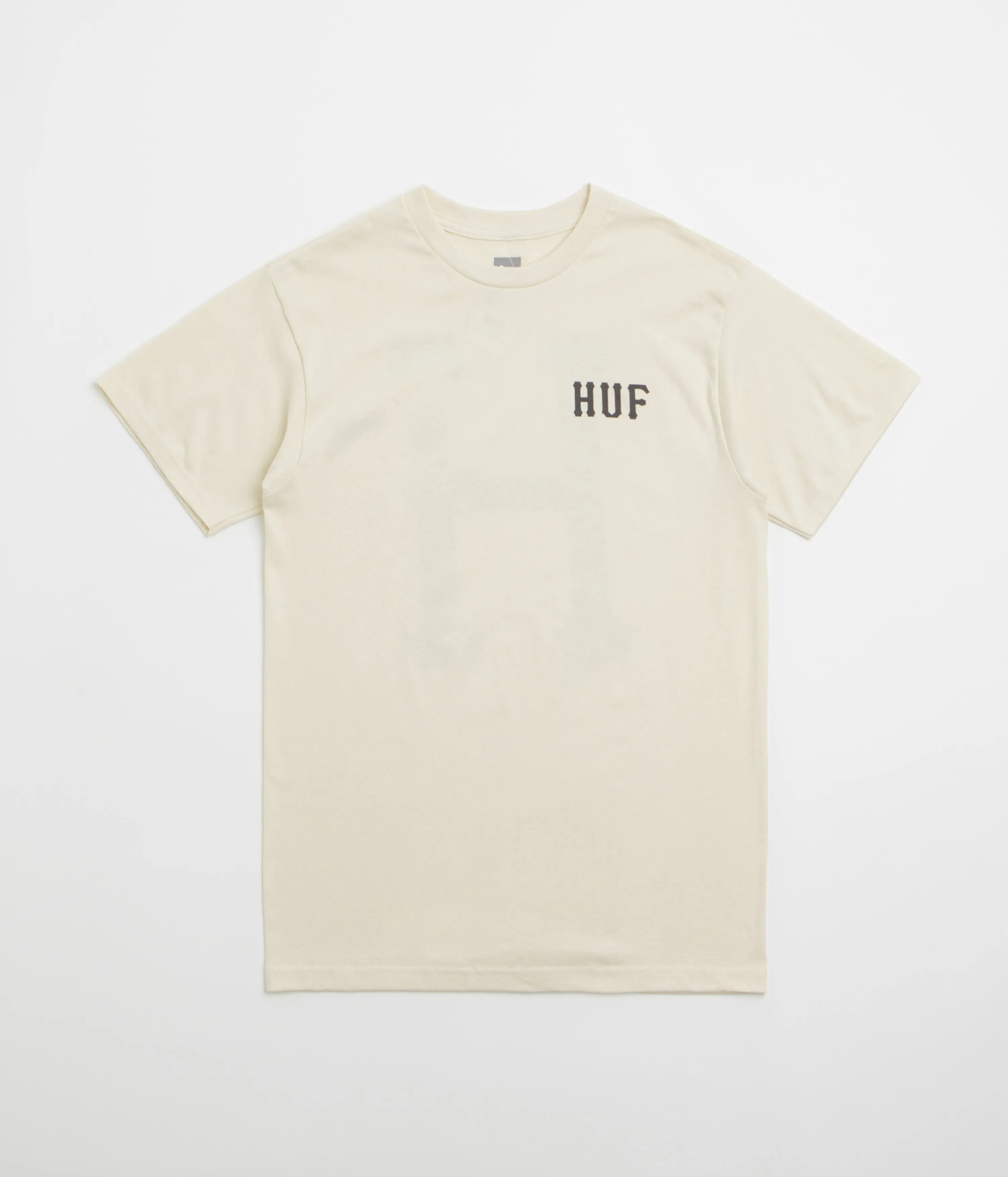 HUF Classic H T-Shirt - Natural Tapered Double Needle Stitching