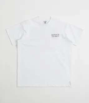 Service Works Nourish Pocket T-Shirt - White squash venue plane venue