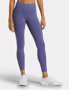 Beach Walk High Waist Stretch Fit Fitness Lover Lux High Waisted Leggings - Twilight Purple