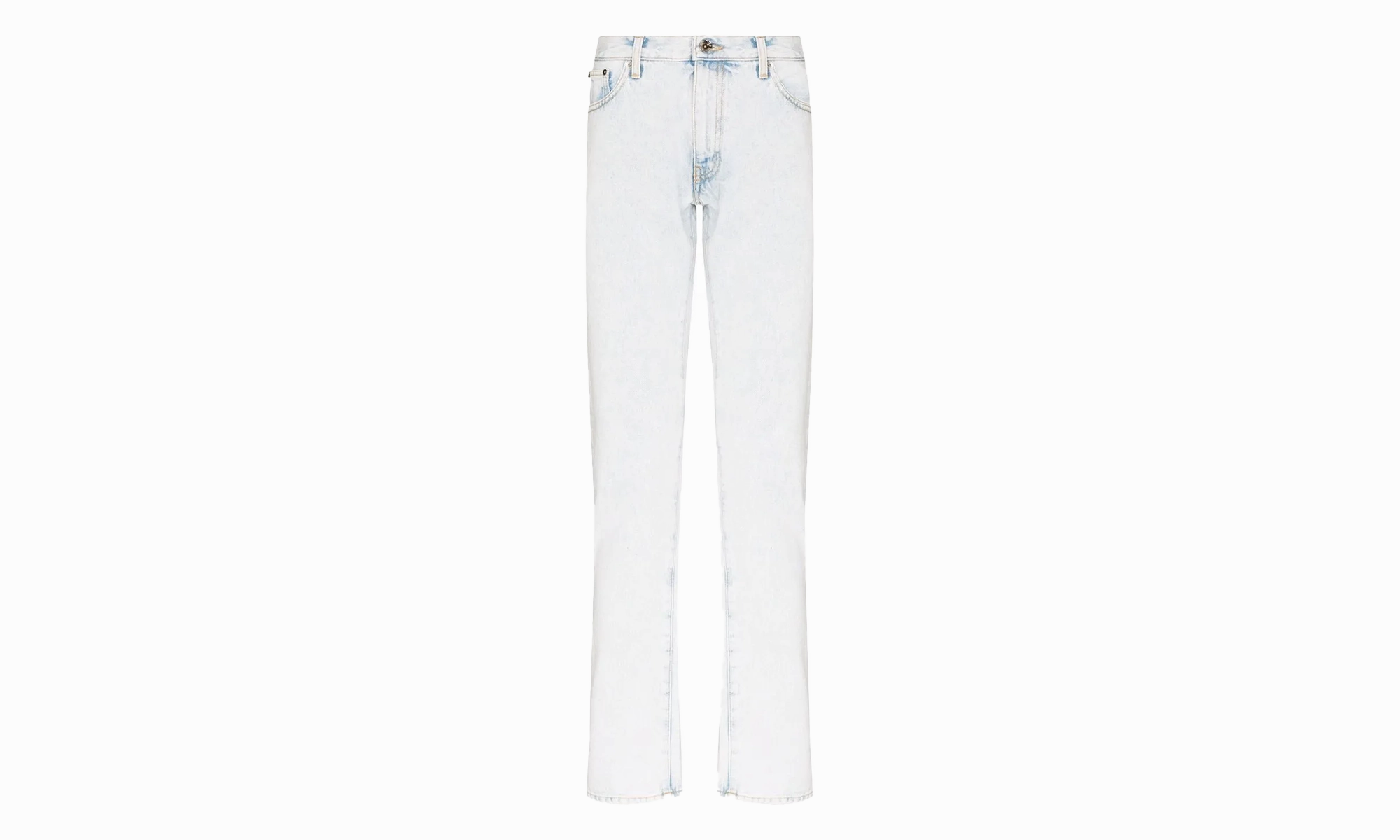 Fit Anytime Diag Tab Slim Jeans "Bleach Blue/White"