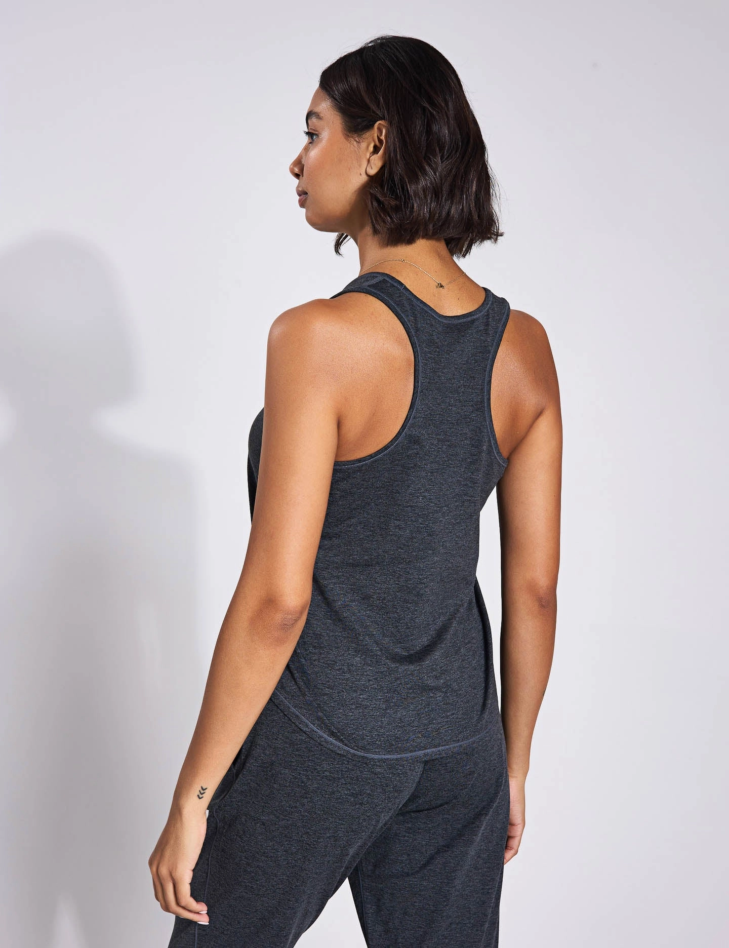 Windproof Layer Quick Absorb Material ReSet Relaxed Tank - Moon Heather