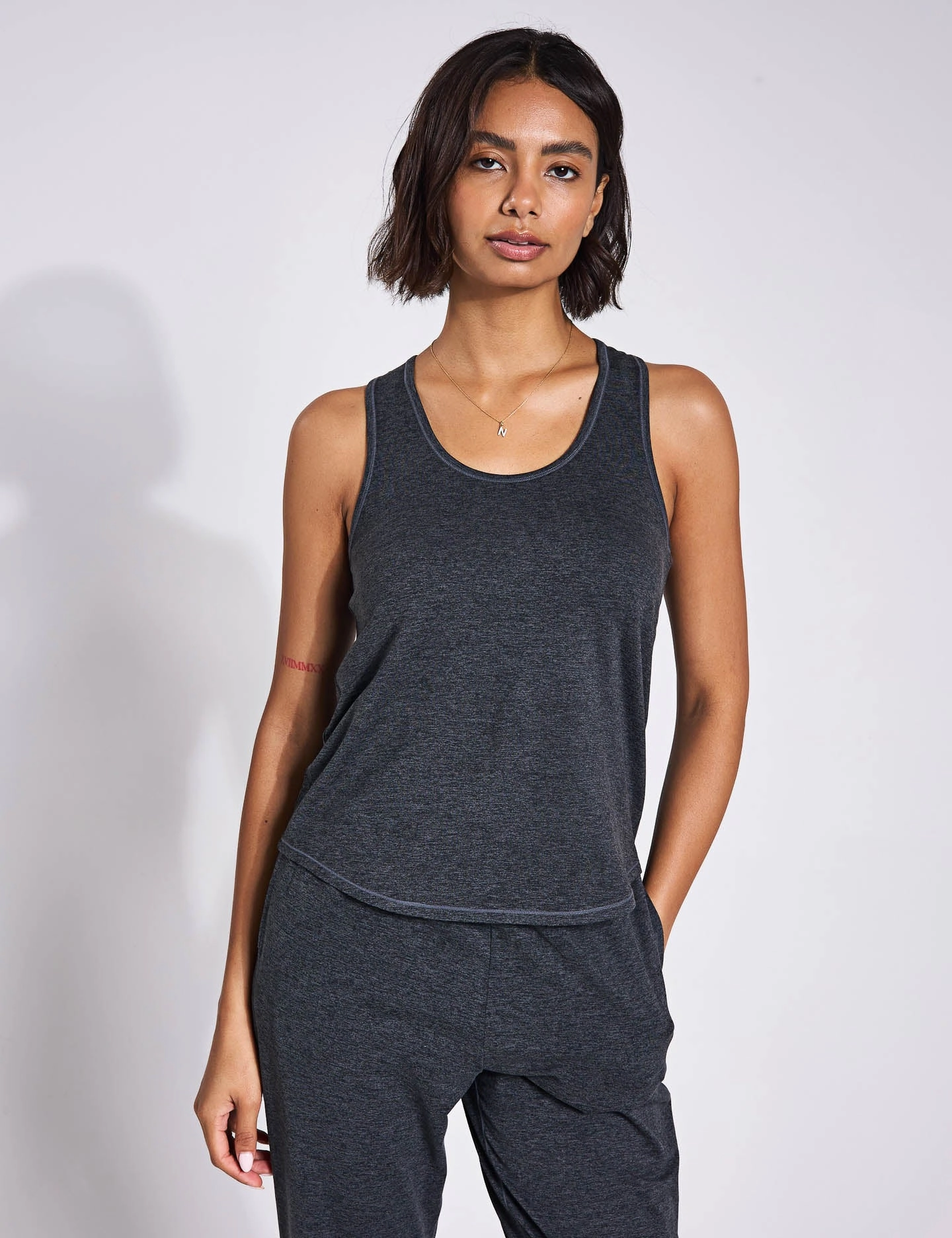 Light Soft ReSet Relaxed Tank - Moon Heather