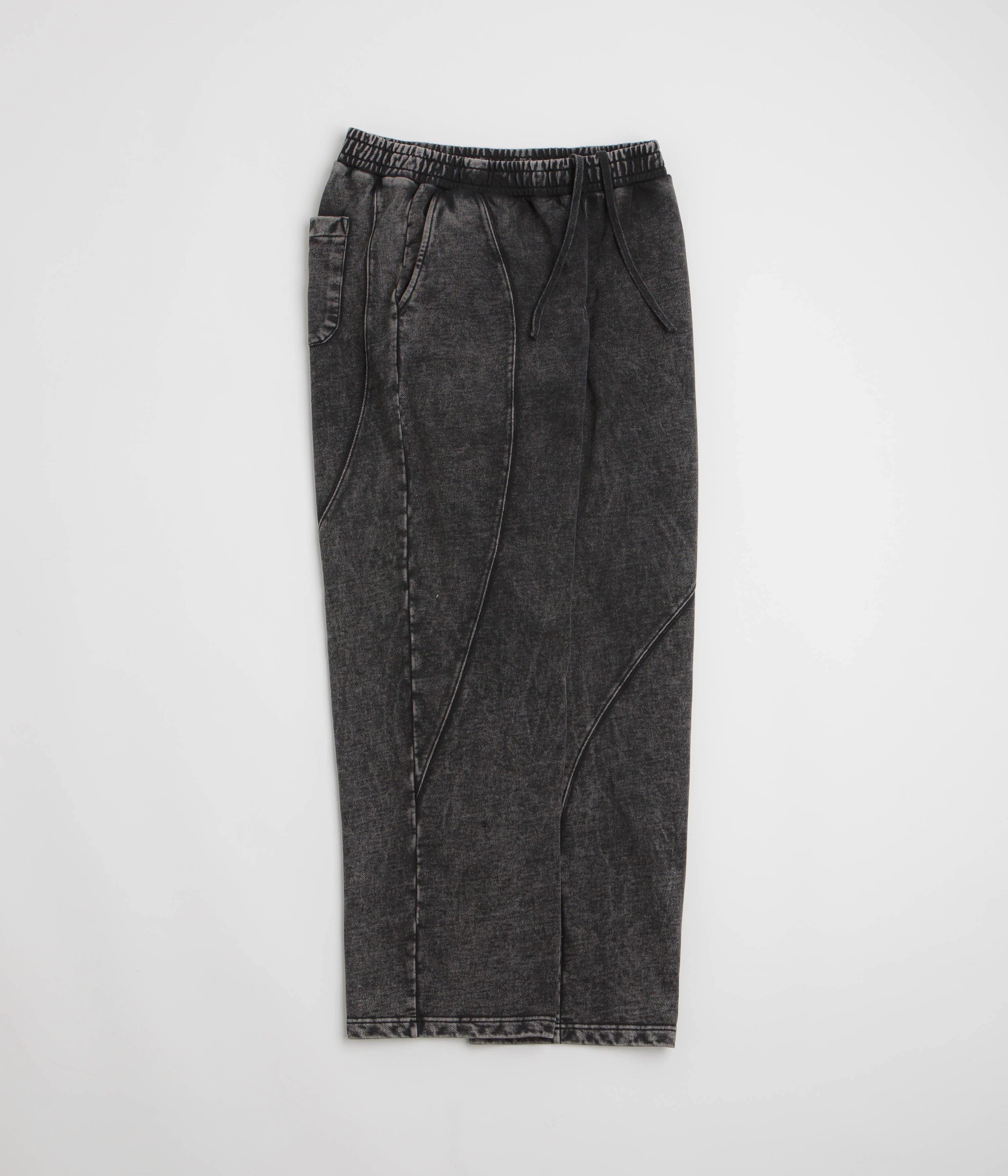 Dime Cyclone French Terry Pants - Black Snow Washed Modular Attachment DurableReinforcedMaterial
