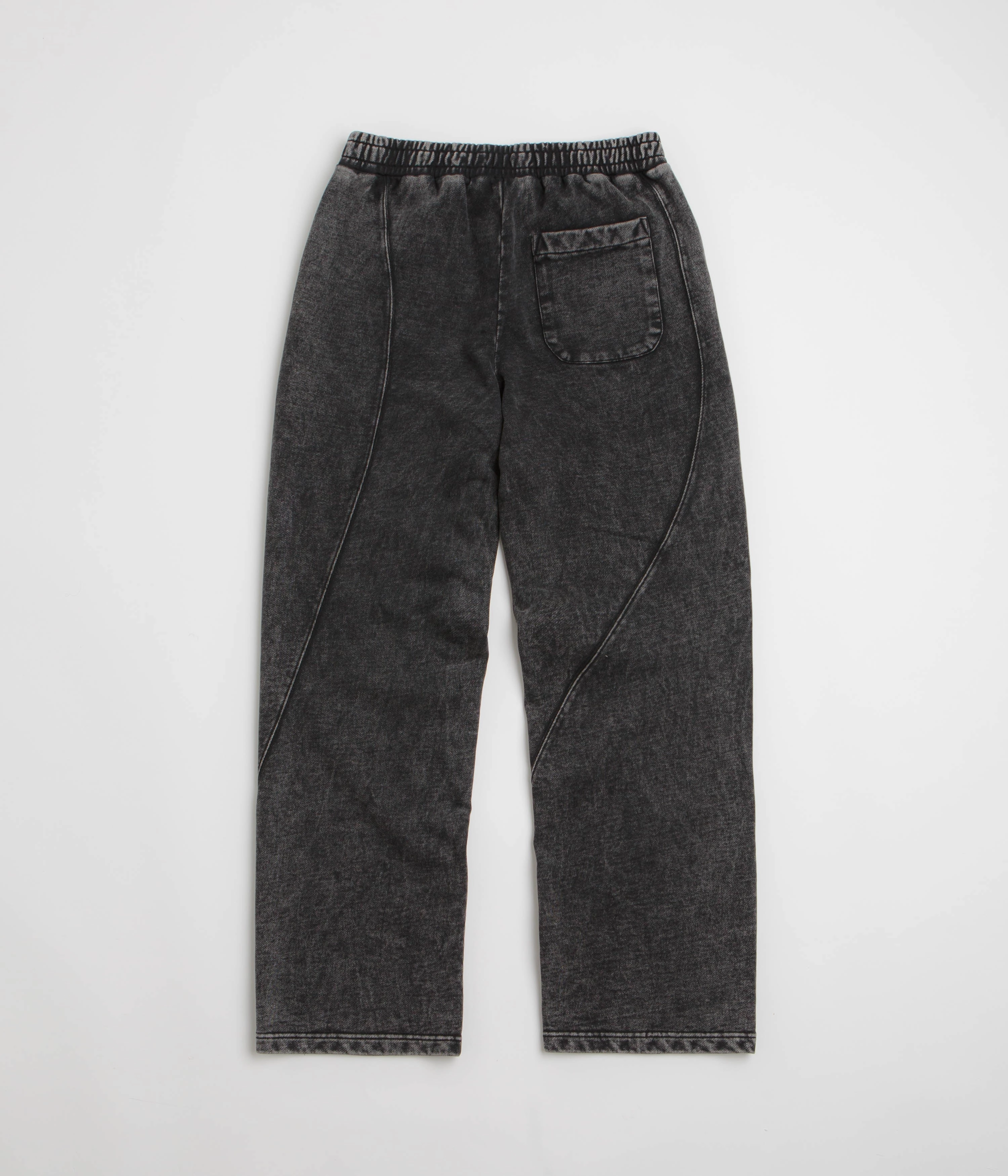 Dime Cyclone French Terry Pants - Black Snow Washed Breathable Weave Fabric
