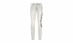 Yearlong Fit Chitch Phase Out Stencil Jeans Mens Style "Light Blue"