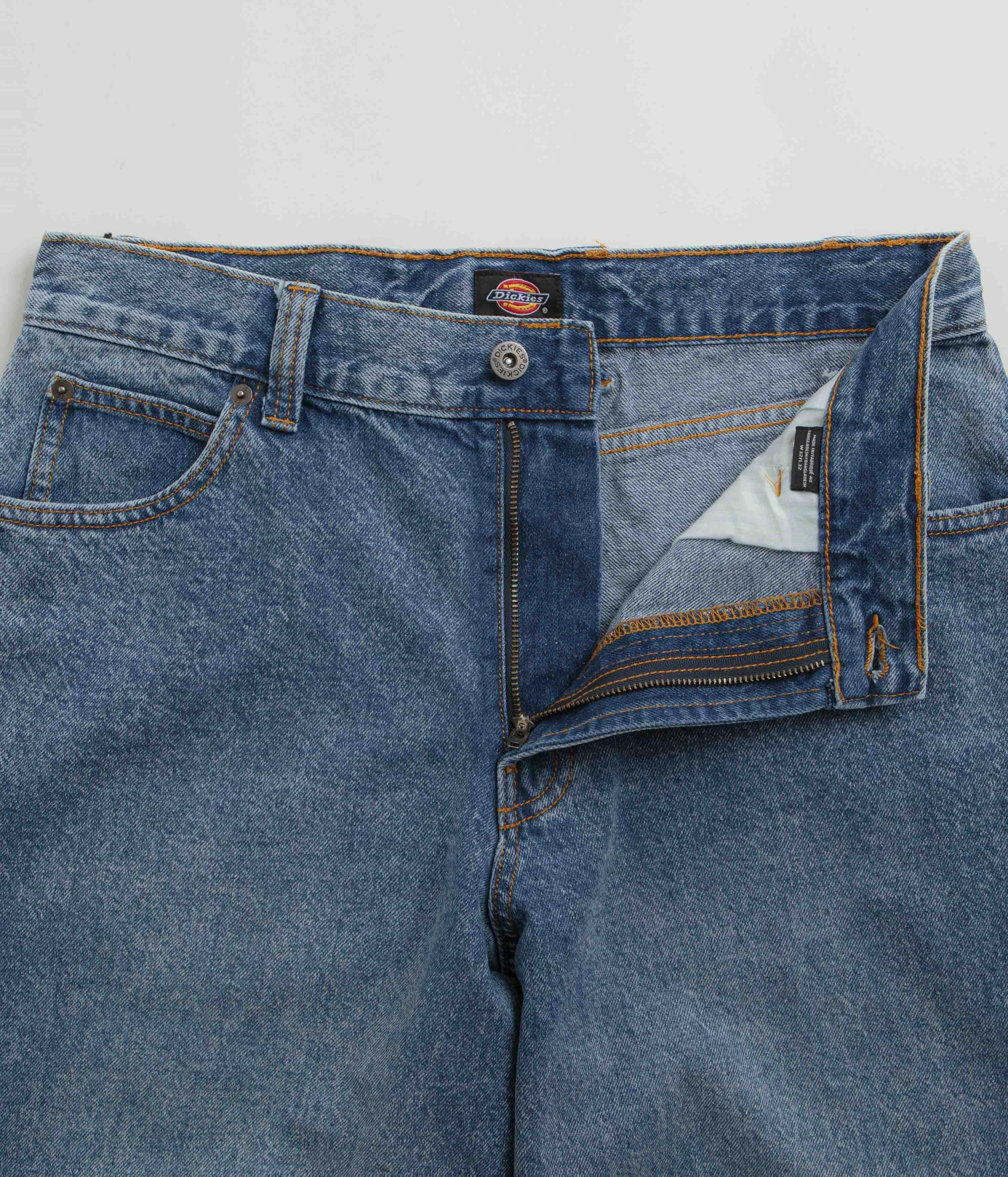 Dickies Loose Wave Jeans - Rinsed Blue / Fade Low Profile