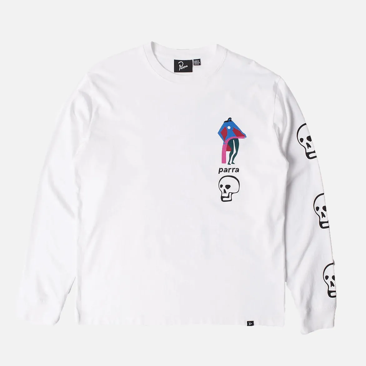 LOWERING THE BAR L/S T-SHIRT - WHITE ReinforcedHem FlexFitTechnology