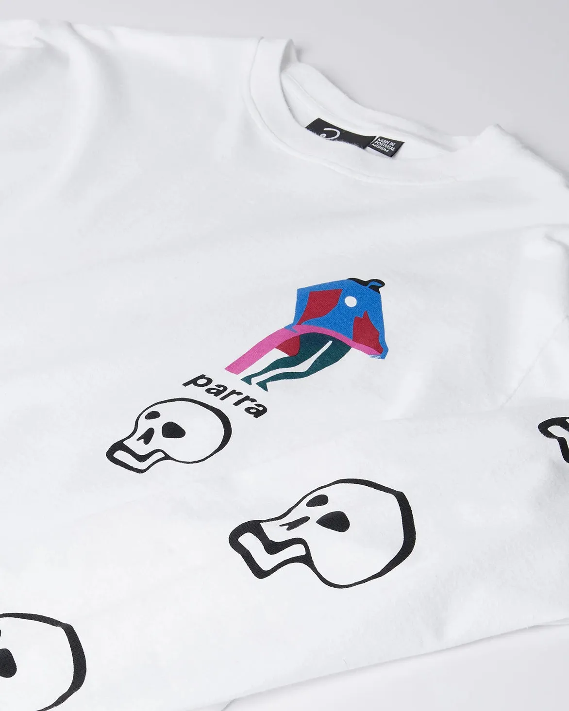 Group Mood Flexible Material LOWERING THE BAR L/S T-SHIRT - WHITE