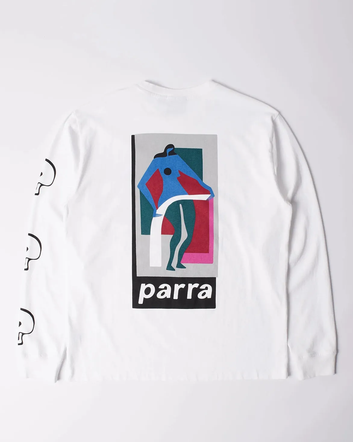 warm fleece Metro Mode LOWERING THE BAR L/S T-SHIRT - WHITE