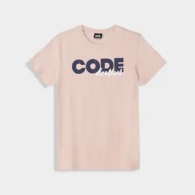 Code Mens Overlap Graphic Tee Pink NonSlipTrim