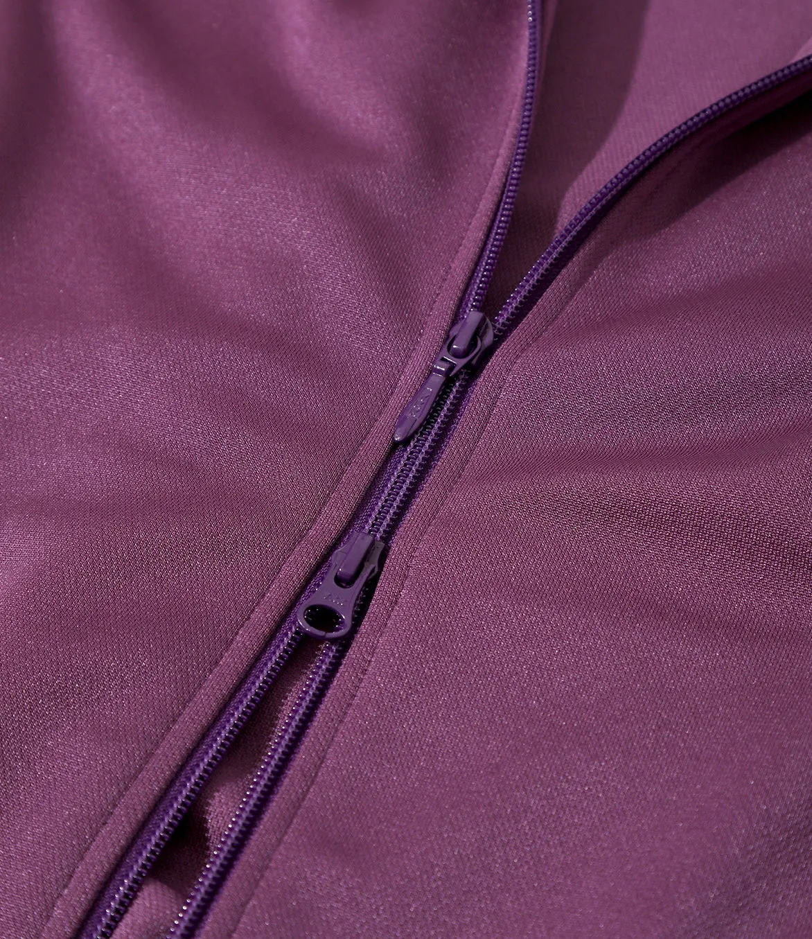 TRACK JACKET POLY SMOOTH - PURPLE Reflective Safety Accents