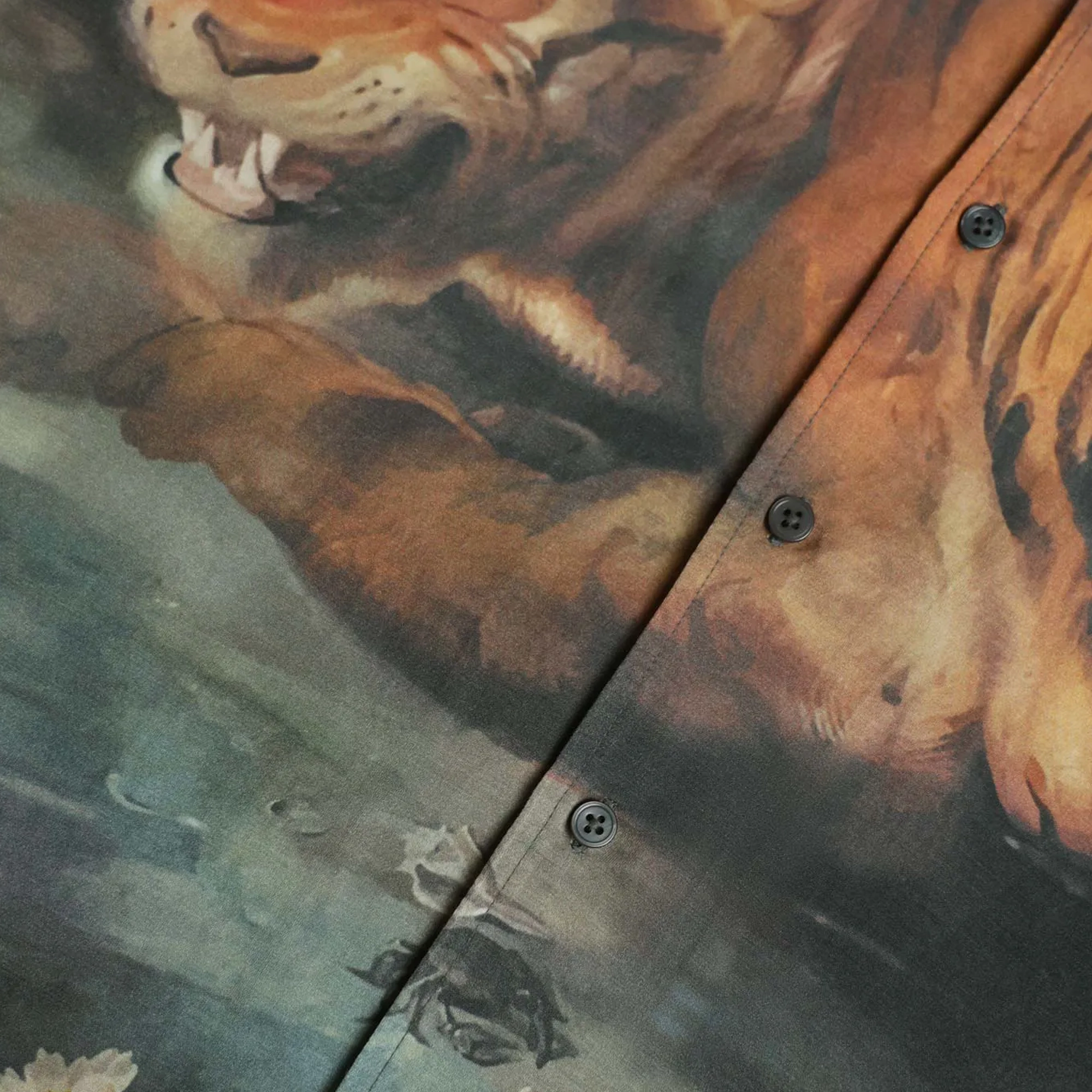ALMOST GODS | FOUR CONTINENTS RELAXED SHIRT { MULTI NoSlipTrims Leather Core