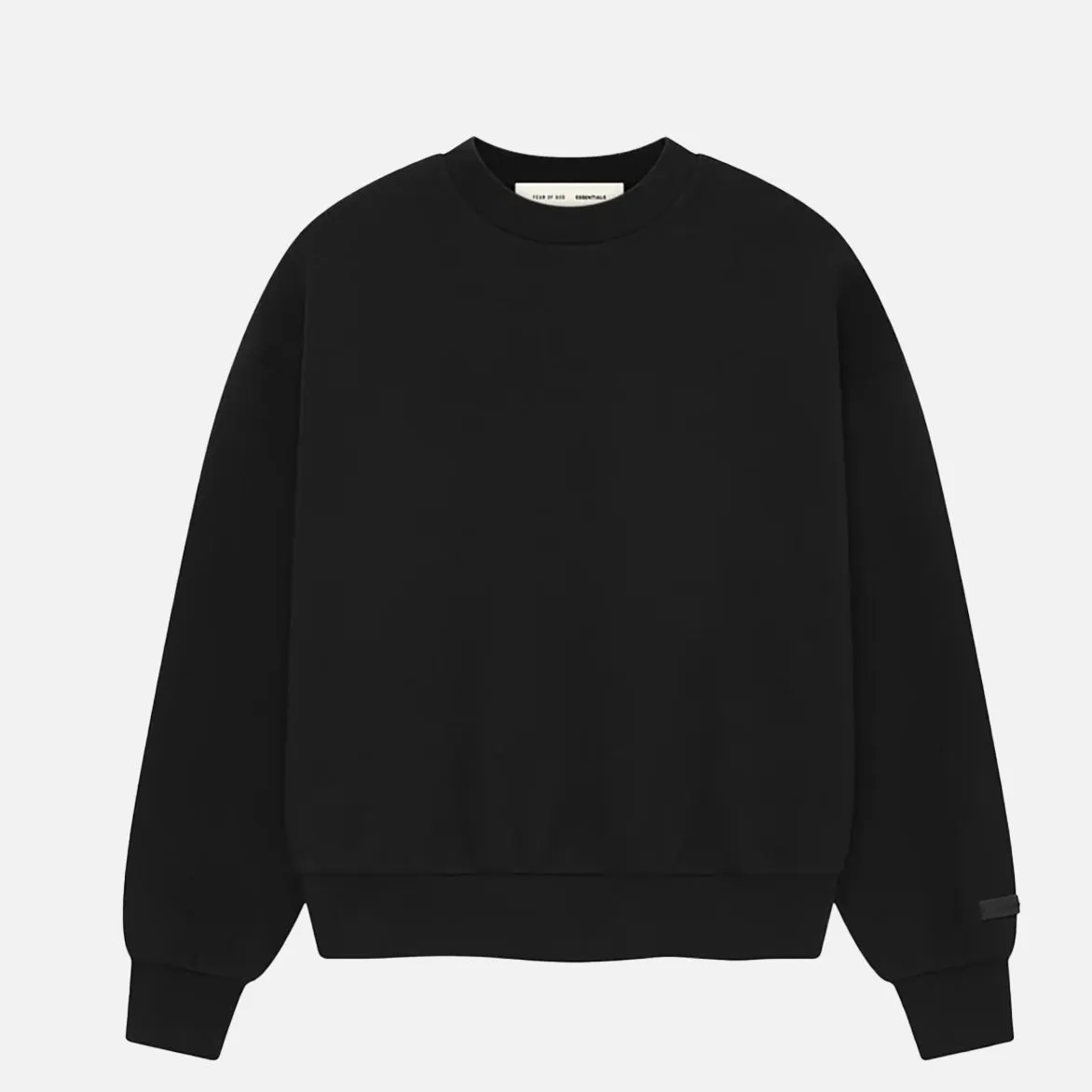 CLASSIC CREWNECK SWEATSHIRT - JET BLACK Breathable Lamination