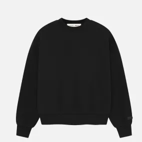 Breathable Lamination NonSlipGrip CLASSIC CREWNECK SWEATSHIRT - JET BLACK