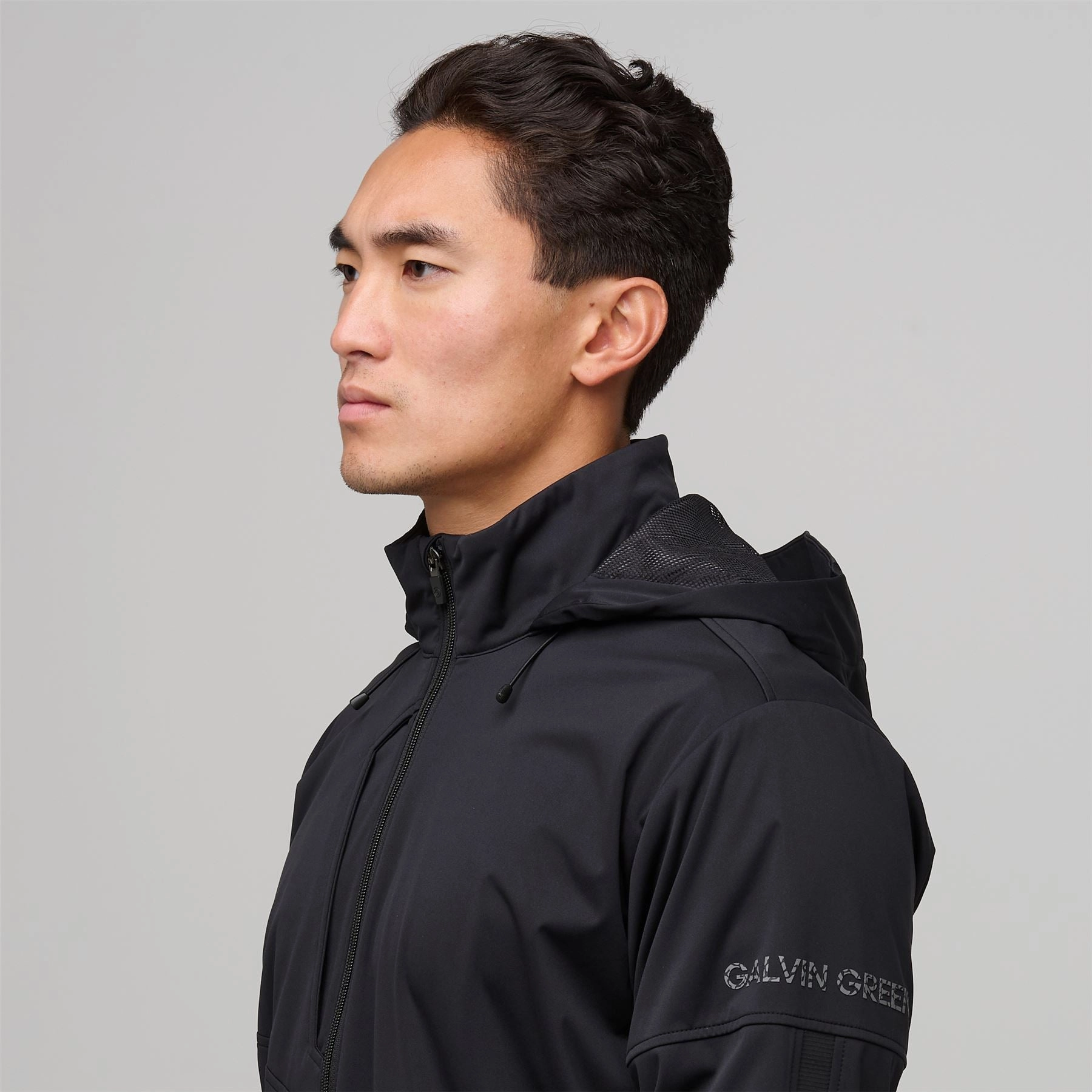 Luke CONCEPT Hooded Windproof Jacket Black suitable for weekend getaways water - resistant
