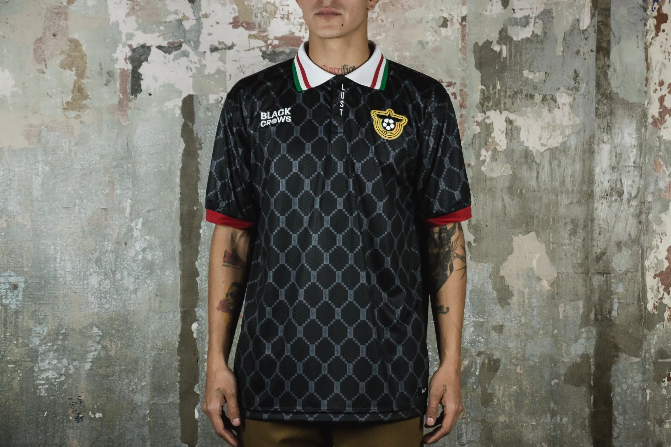 Soft Cotton Lust Black Crows Jersey Soccer