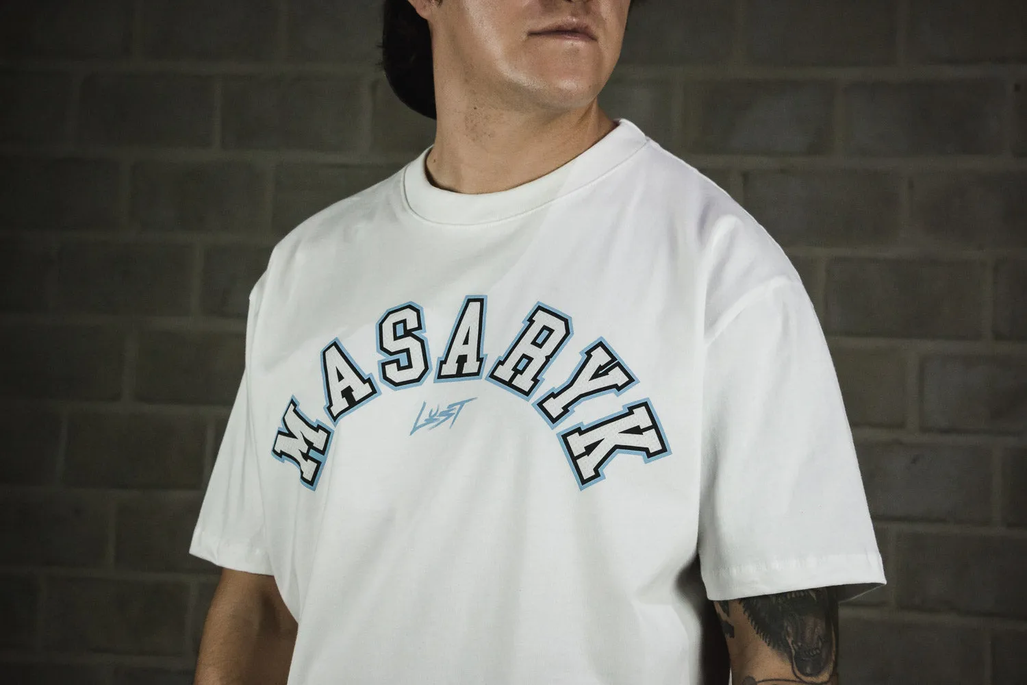 Lust Brand ??Collegiate?? tee QuickDry Textile