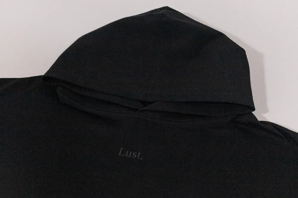 Lust Brand Hoodie 'Black' MoistureWicking Fabric