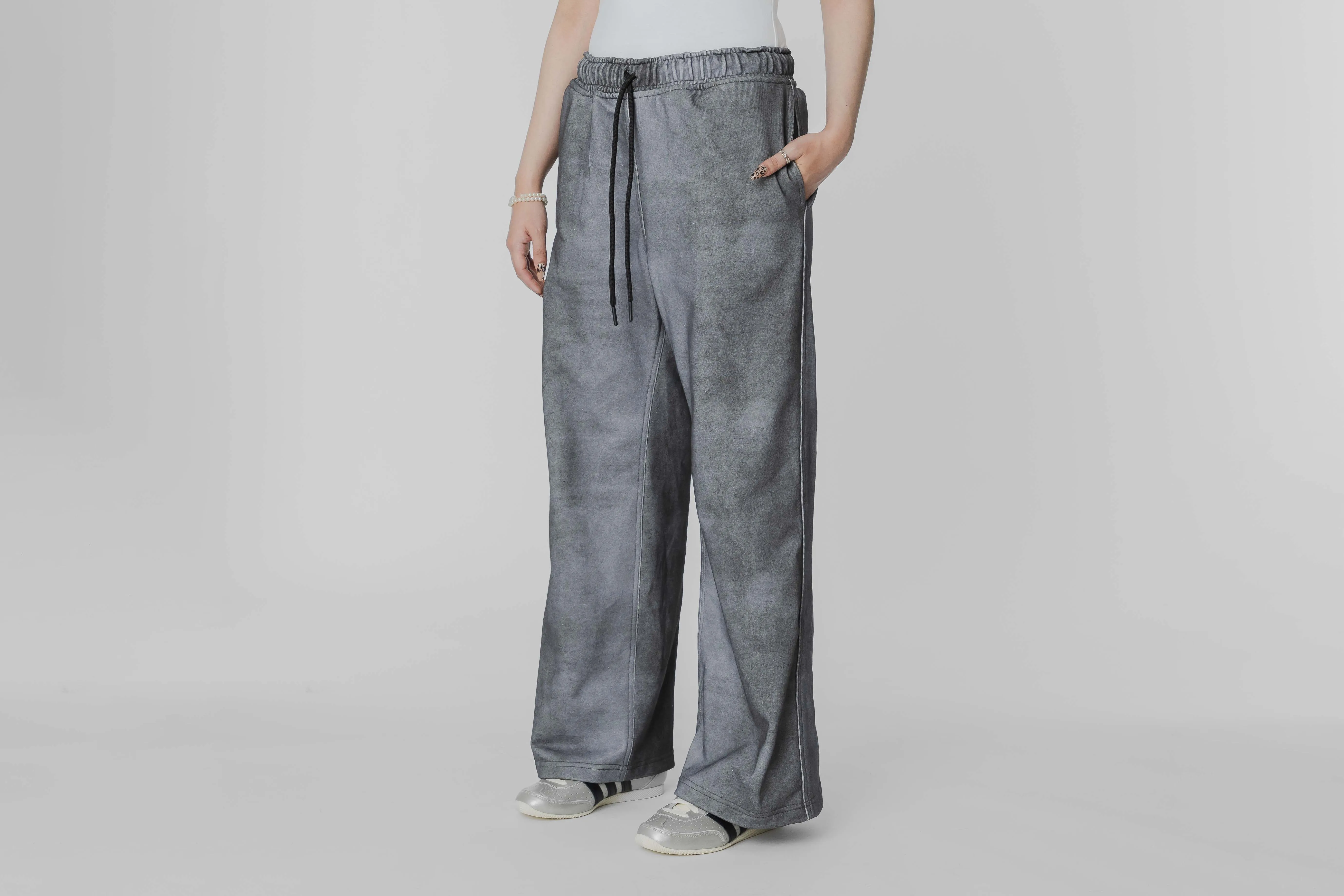 HighWaistSupport Flatlock Seams Lust Brand Pants 'Negro'