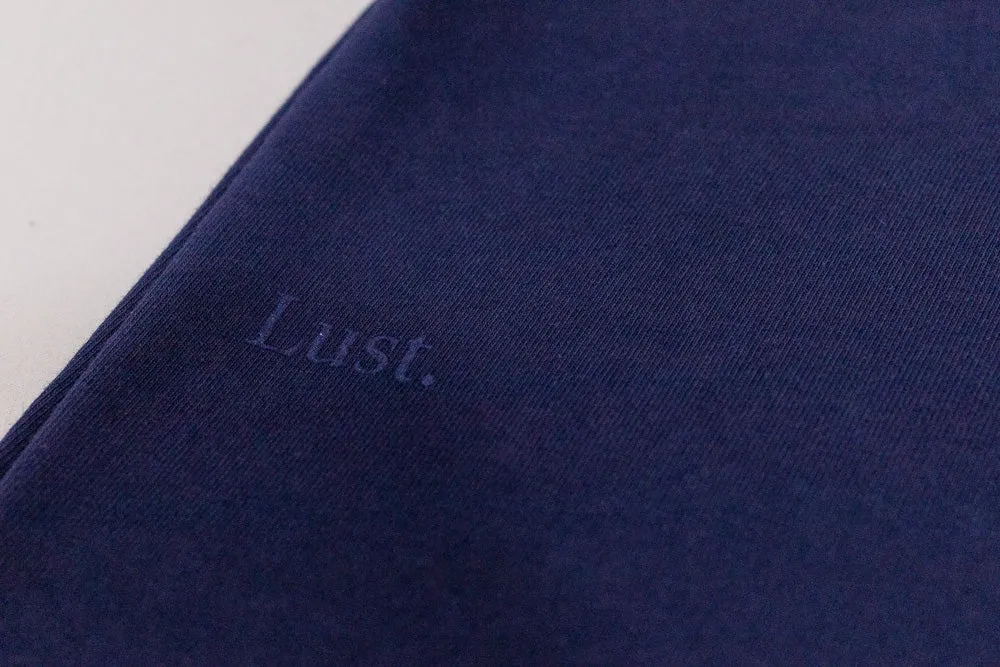Lust Brand Tee 'Blue' Placket Detailing
