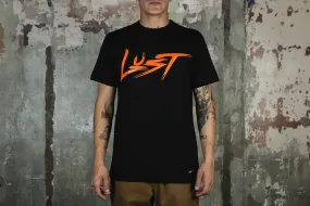 AllPurpose Design Lust Classic Logo "Atomic Orange" Tee