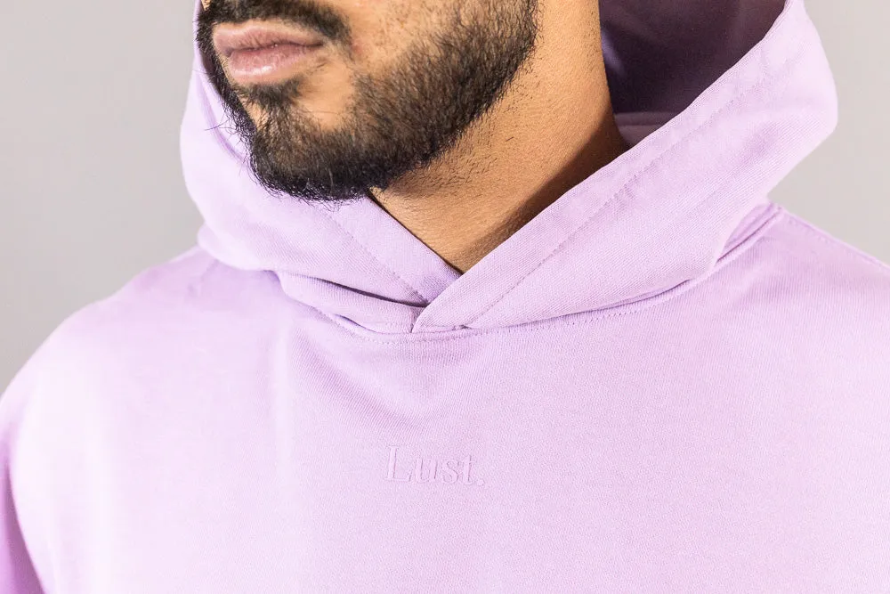 Lust Daily Essentials Hoodie 'Light Purple' Odor Resistant Fabric Sheer Overlay Material