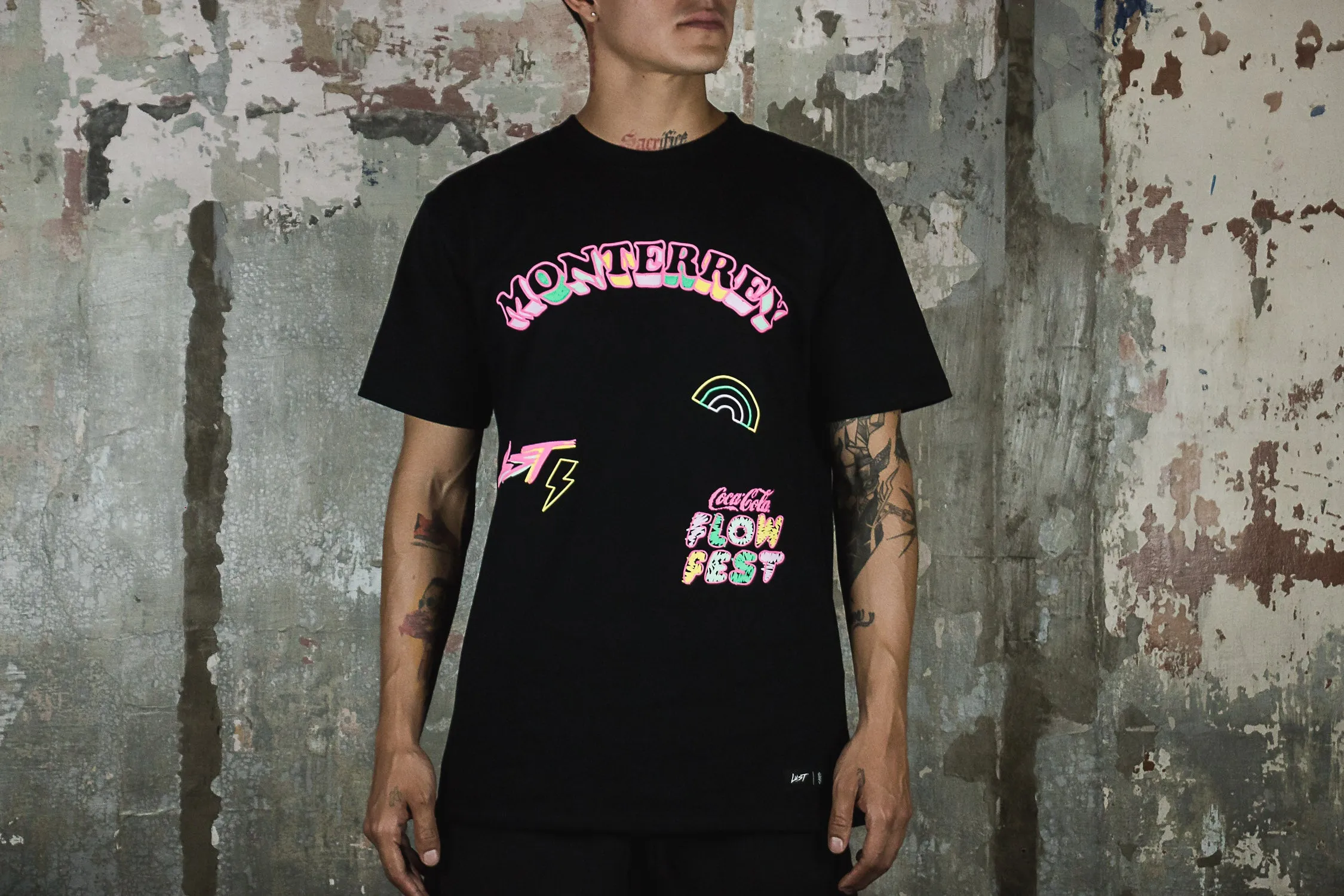 Lust x Flow Fest Line UP MTY Tee   Ticket Odor Resistant Material Lightweight pullover