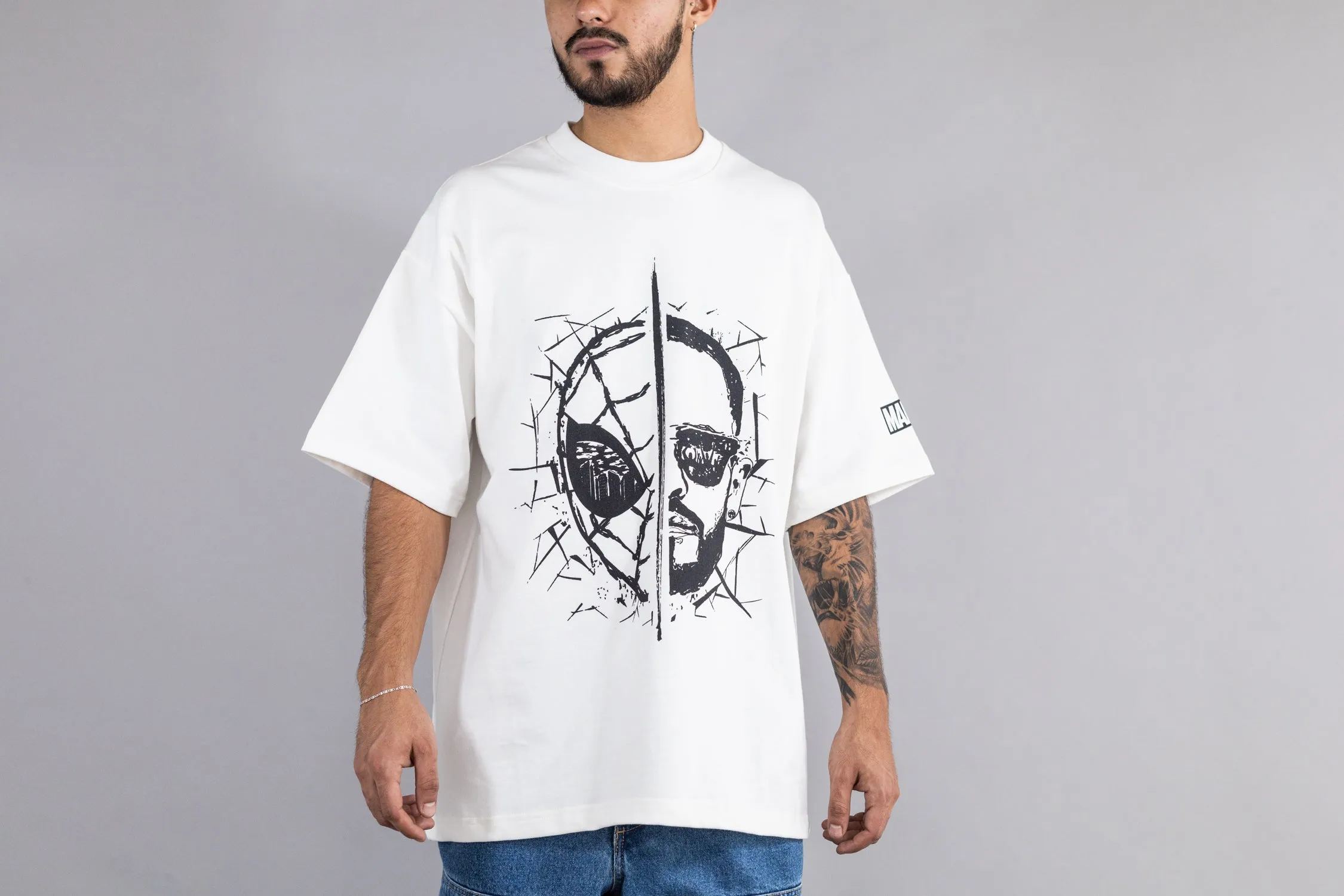 Flexible Ribbing Lust x Yandel Mask-Face Tee