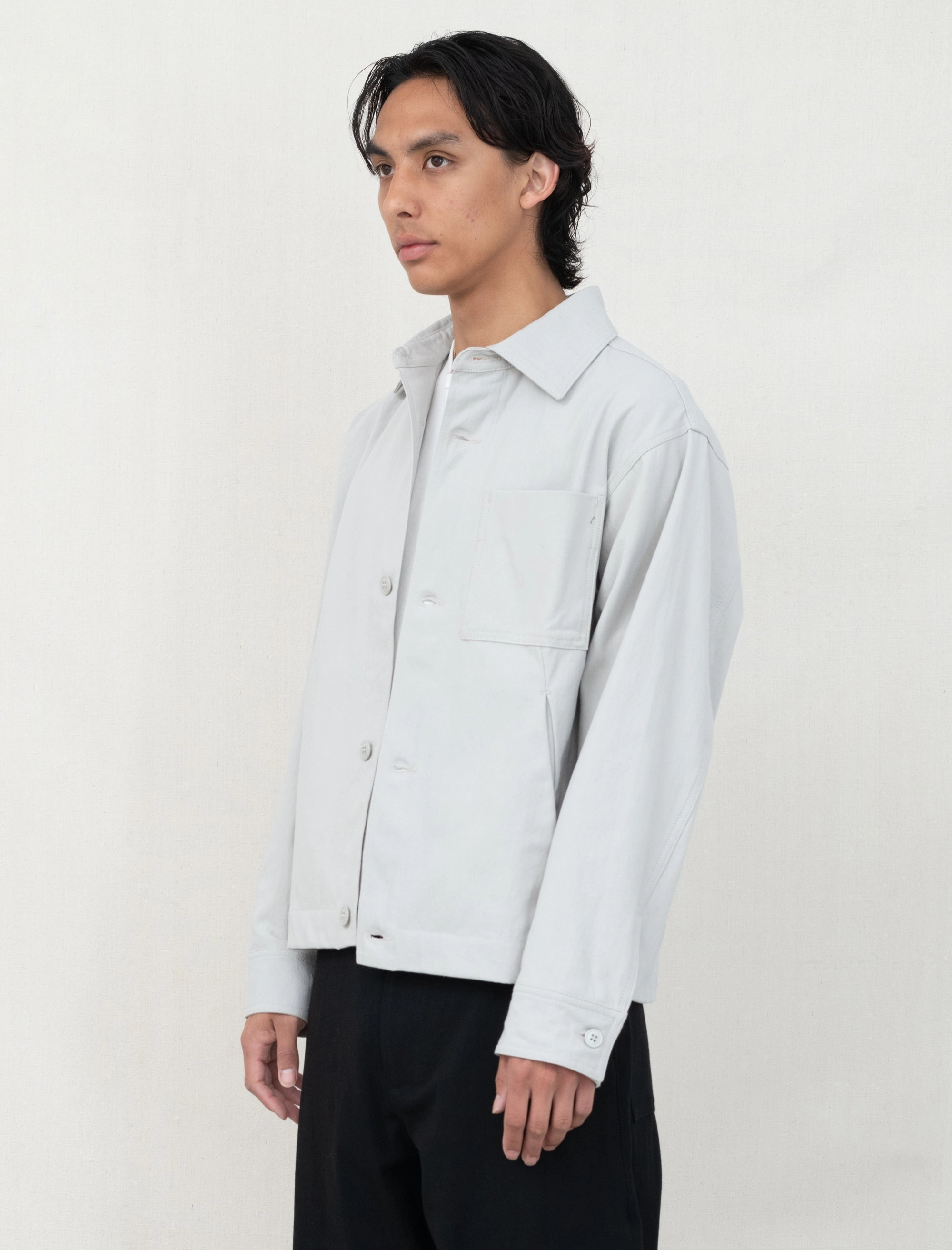 Non Restrictive Cut Non Restrictive Silhouette Lux Jacket (Greige)