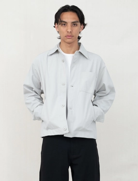 Lux Jacket (Greige) Microfiber texture