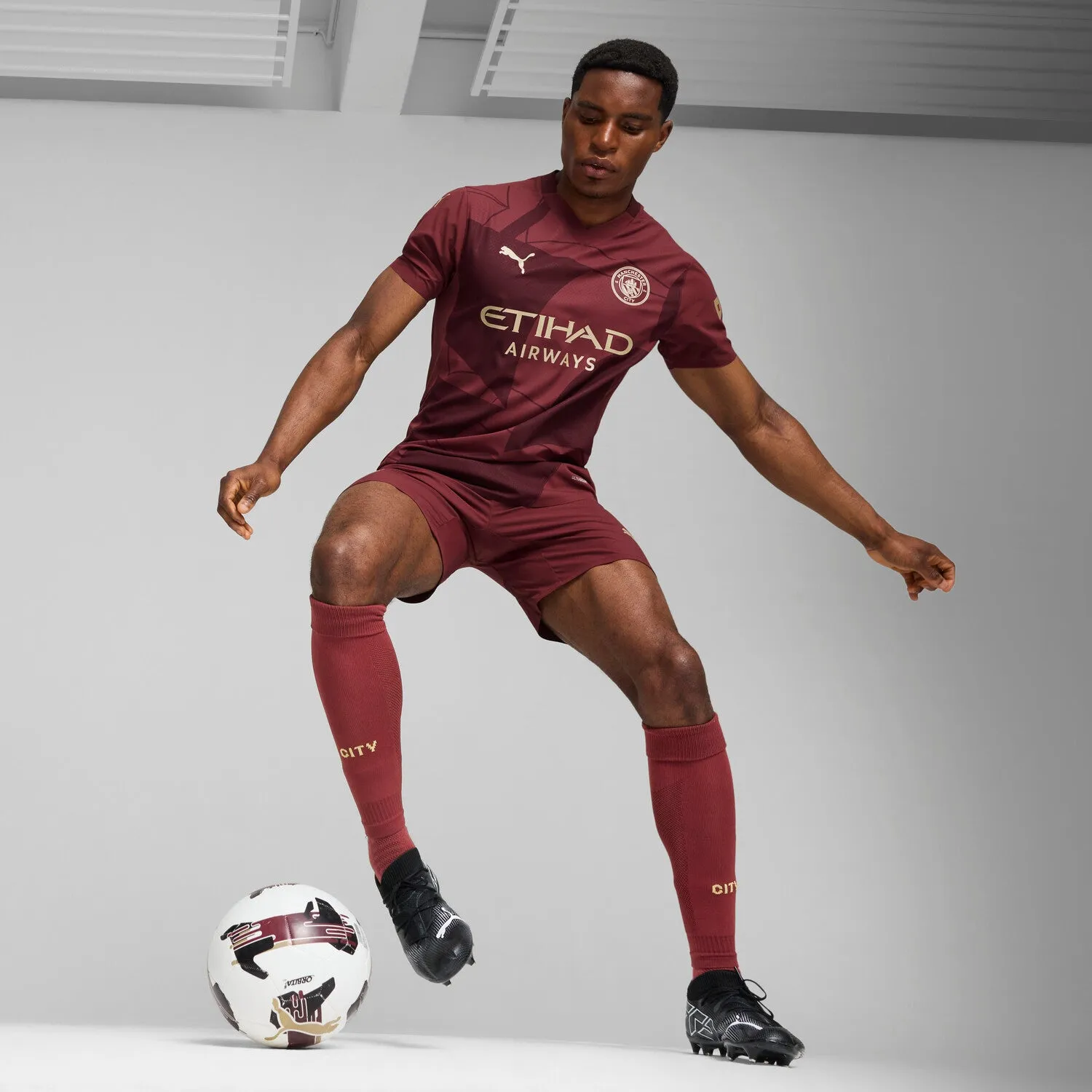 Manchester City Authentic 3rd Jersey - Mens Smile Glow Cyber Core