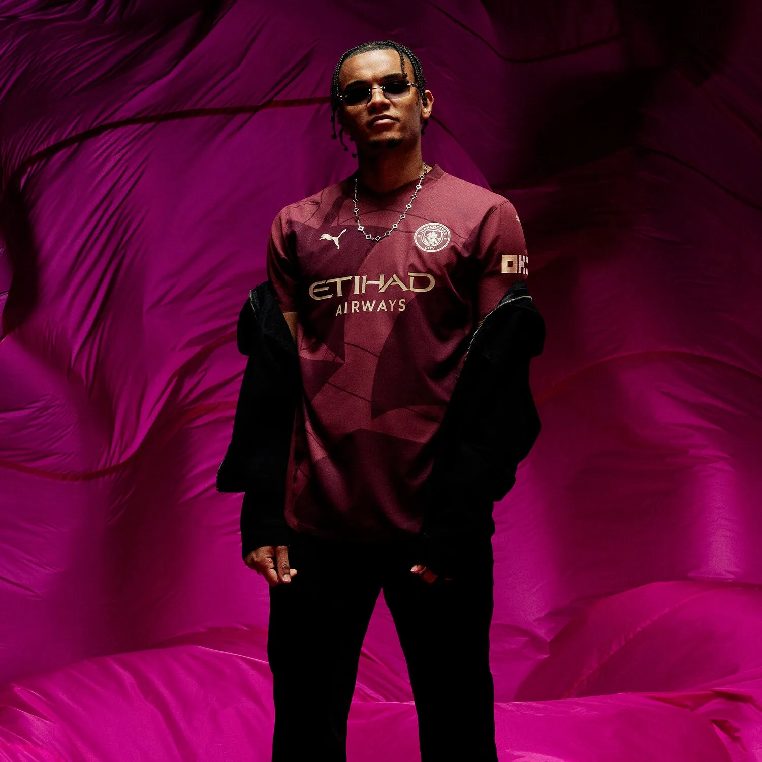 Hotel Style Manchester City Authentic 3rd Jersey - Mens