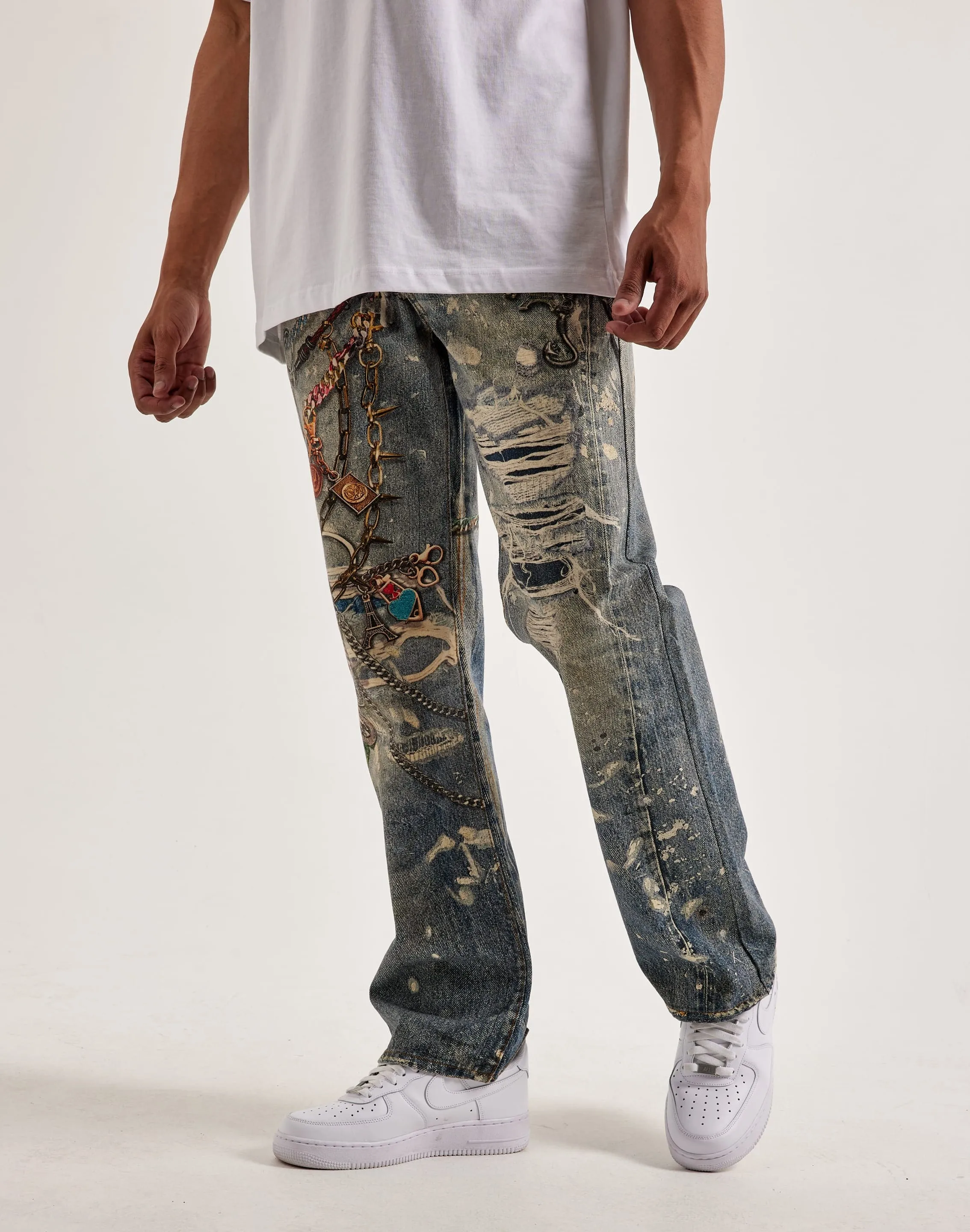 Preme Printed Chain Jeans CompactPackaging Breathable Lamination