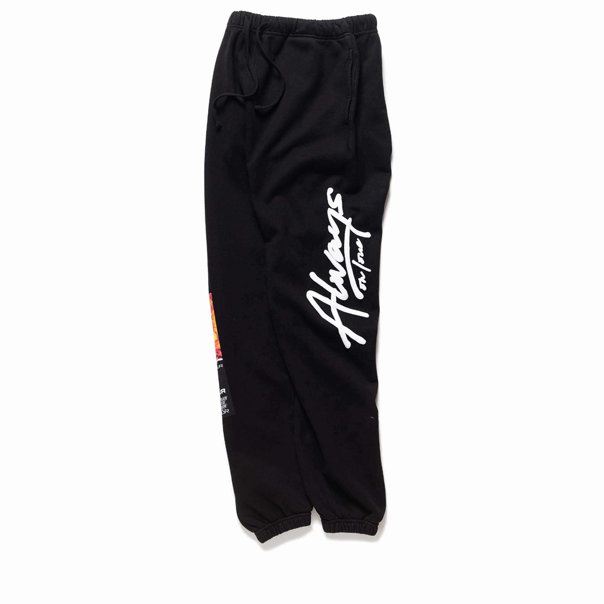 Always On Tour Script Sweatpants - Black Temperature Regulating Fabric