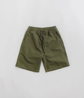 Service Works Classic Chef Shorts - Olive Abrasion Dispersing Weave Comfortable Waistband