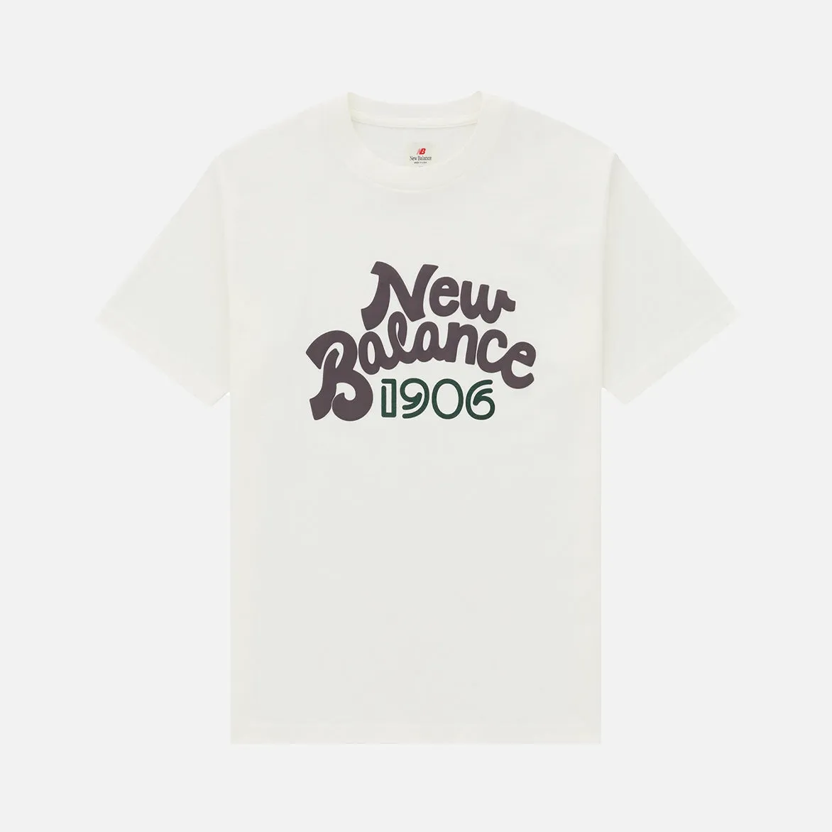 Tagless Labeling StaticResistantTextile MADE IN USA 1906 GRAPHIC TEE - SEA SALT