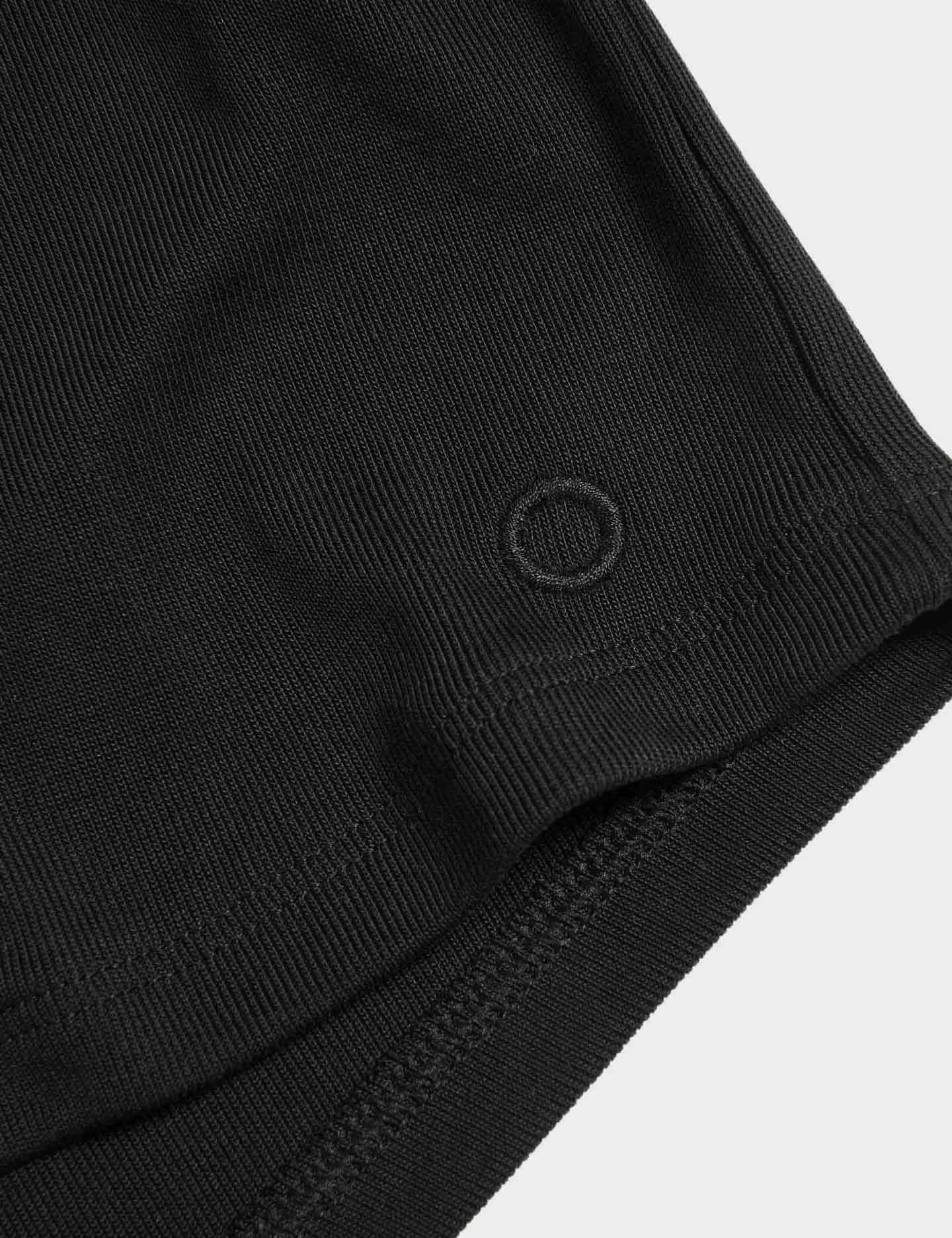 Everyday Style Wind Resistant Panels Modal Rich Ribbed Relaxed High Waisted Yoga Shorts - Black