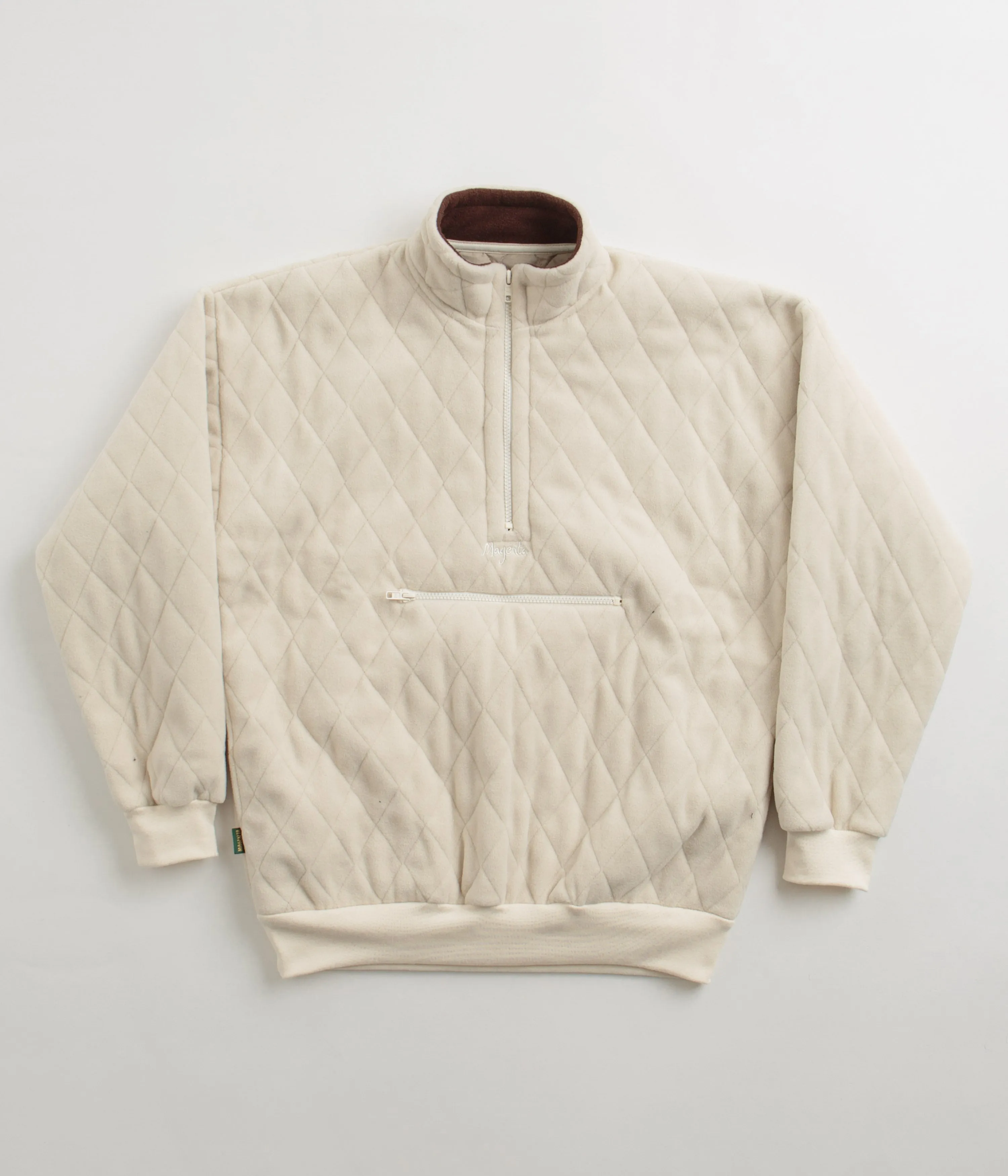 Magenta Lunar Quilted High Neck Sweatshirt - Natural Tall Effortless Style