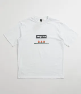 Magenta Station T-Shirt - White theme park venue museum event