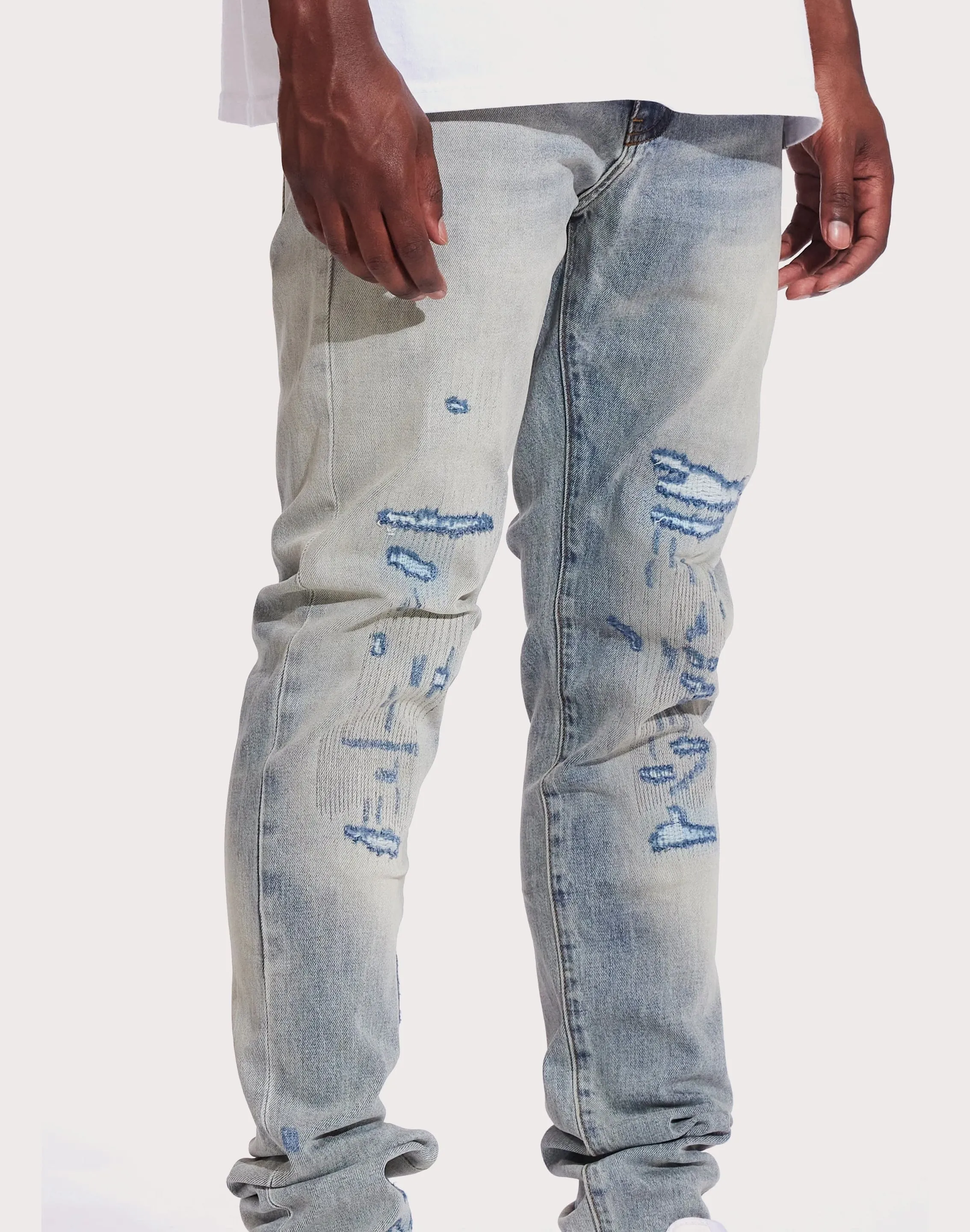 Crysp Denim Atlantic Slim Light Wash Jeans Snow Ready