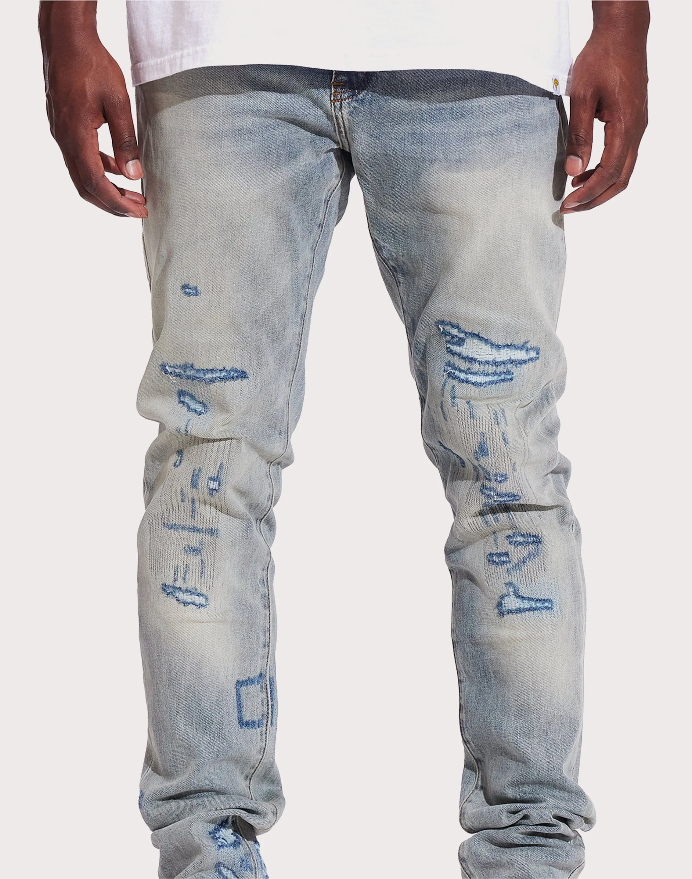 Crysp Denim Atlantic Slim Light Wash Jeans Light Ease Winner Vibe