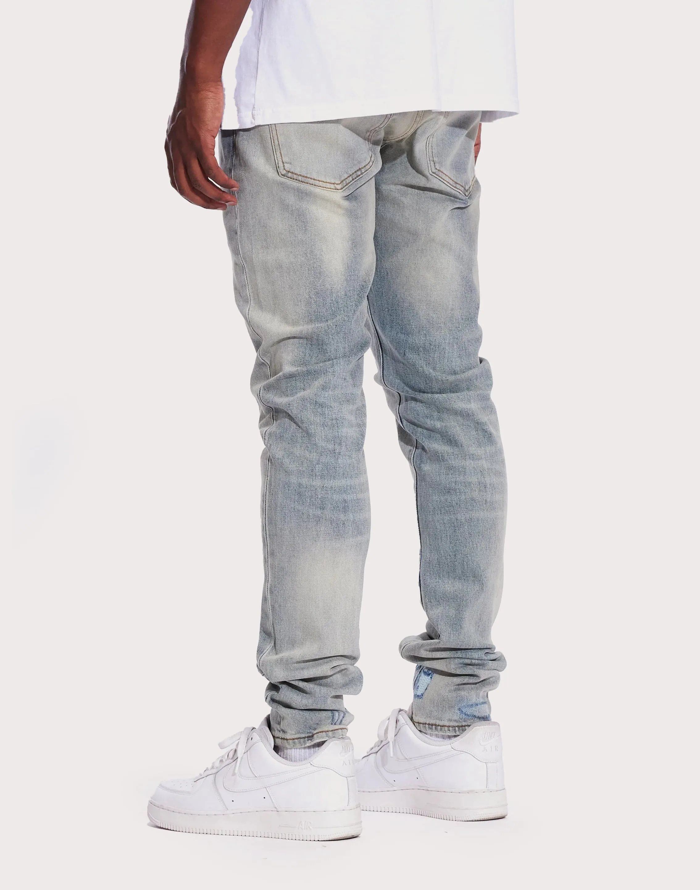 ReflectiveTrims OdorResistantFabric Crysp Denim Atlantic Slim Light Wash Jeans